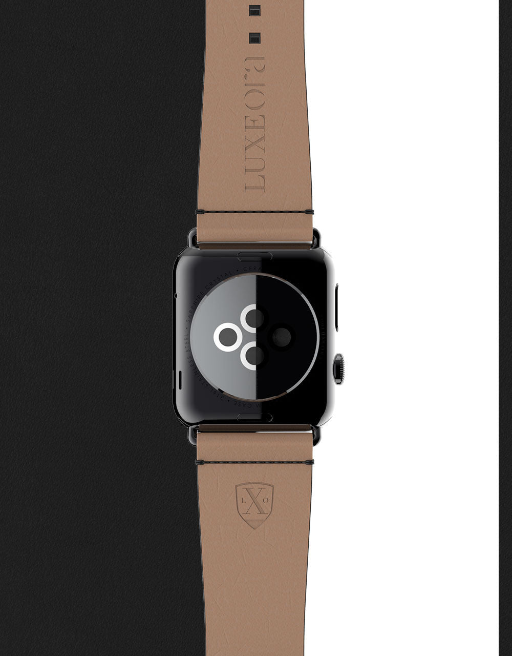 Apple Watch Luxury Leather Element Band 42 Sepia by Luxeora